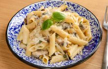 Kremalı Mantar Soslu Penne Makarna